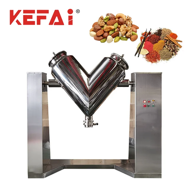 KEFAI Stainless Steel V shaped Powder Granule Mixer Machine Equipment