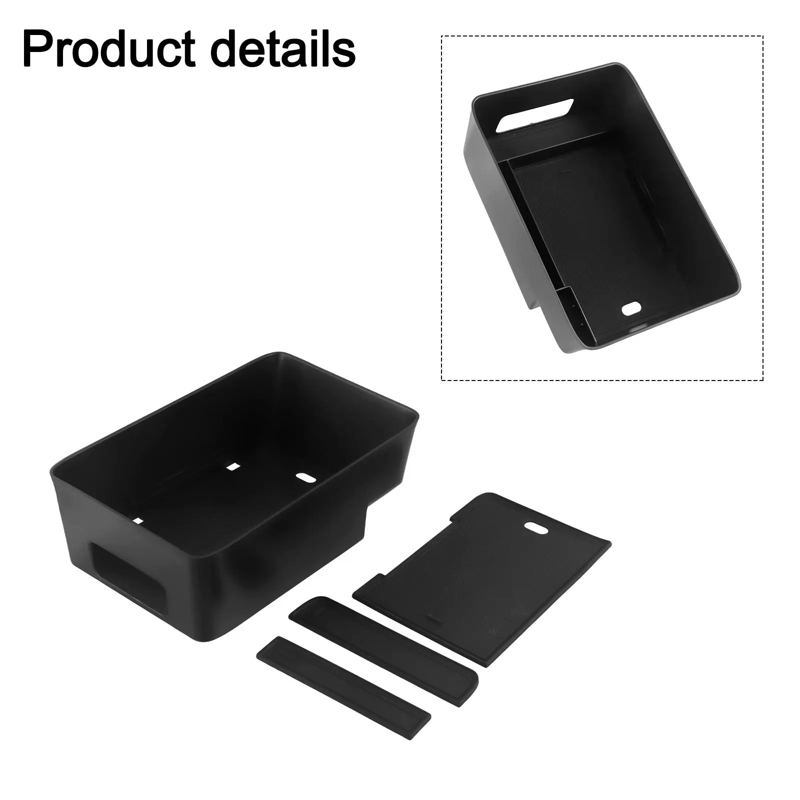 Practical Car Armrest Storage Box for Hyundai Santa Fe 2024+ Wear Resistant Material Central Console Glove Tray