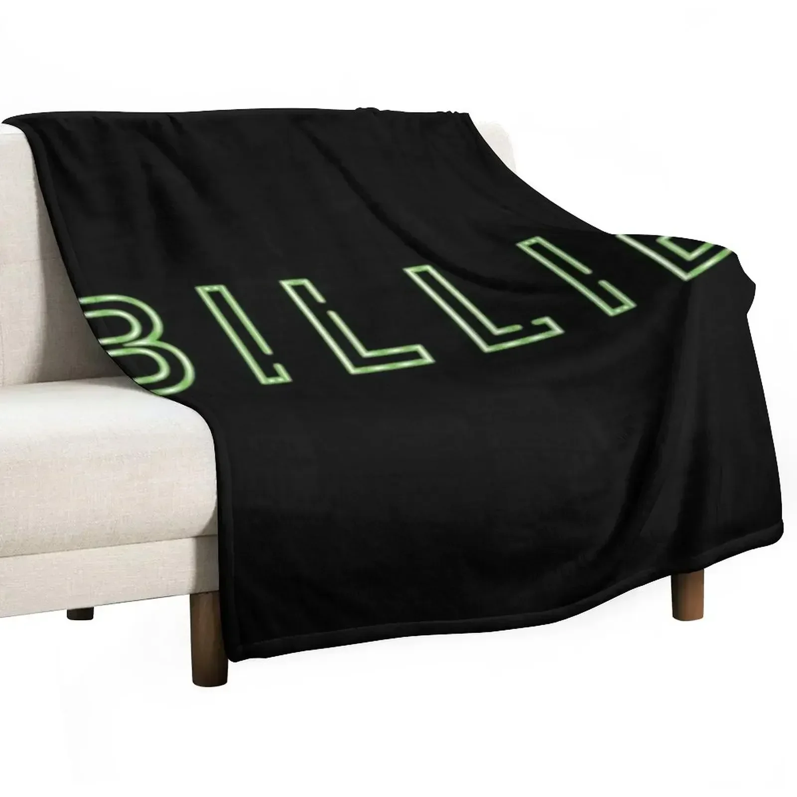 billie neon sign Throw Blanket Softest Decorative Throw Custom Travel Blankets