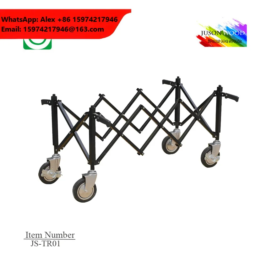 JS-TR001 Funeral Foldable Trolleys For Coffins And Caskets