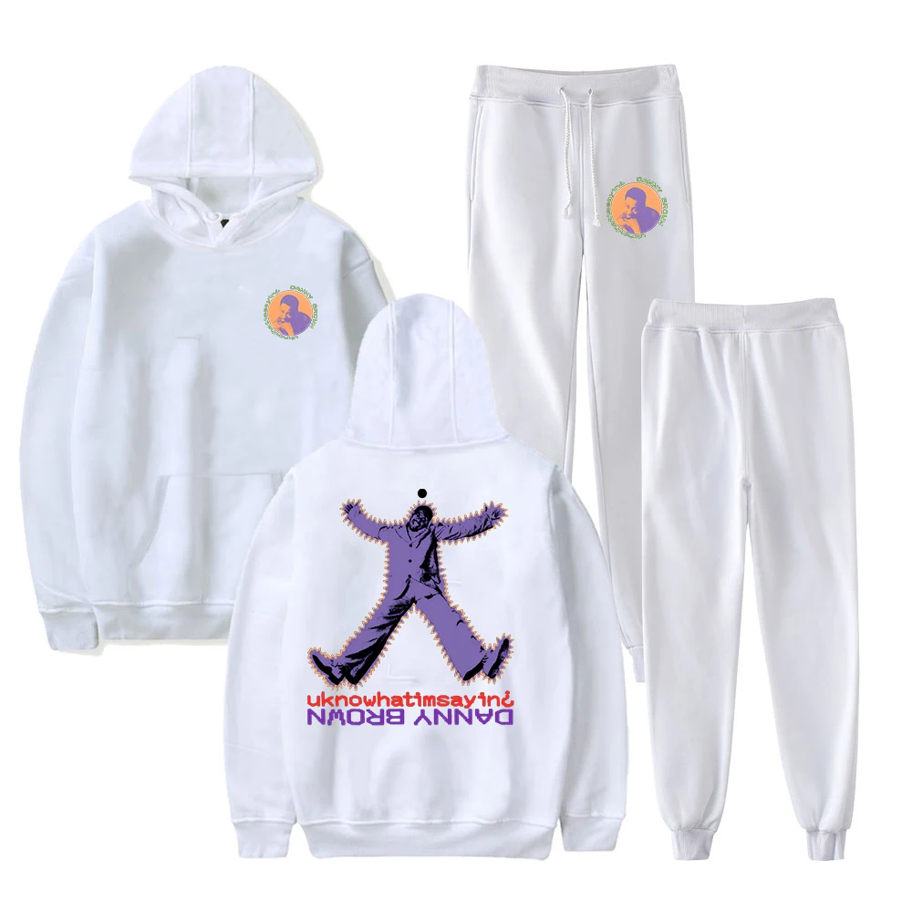 Danny Brown Uknowhatimsayin Merch Quaranta Tour 2024 Hoodie Jogger Pants Two Piece Set Sweatshirt+Sweatpants Women Men's Set