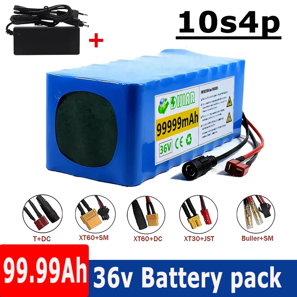 10S4P 36V 99999mAh Electric Scooter Lithium Battery 18650 battery pack 36V 99.99Ah Electric Scooter Electric Scooter Battery 36v