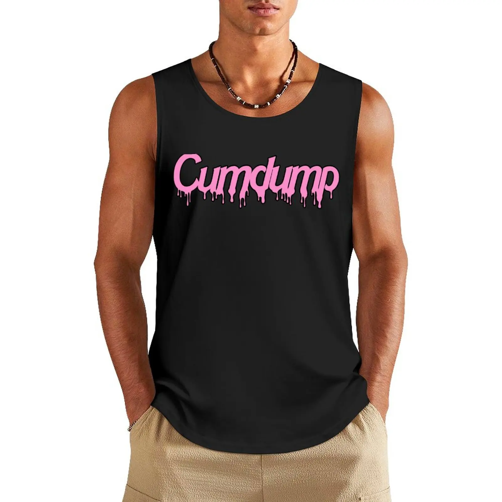 Cumdump Tank Top gym accessories man gym t-shirts