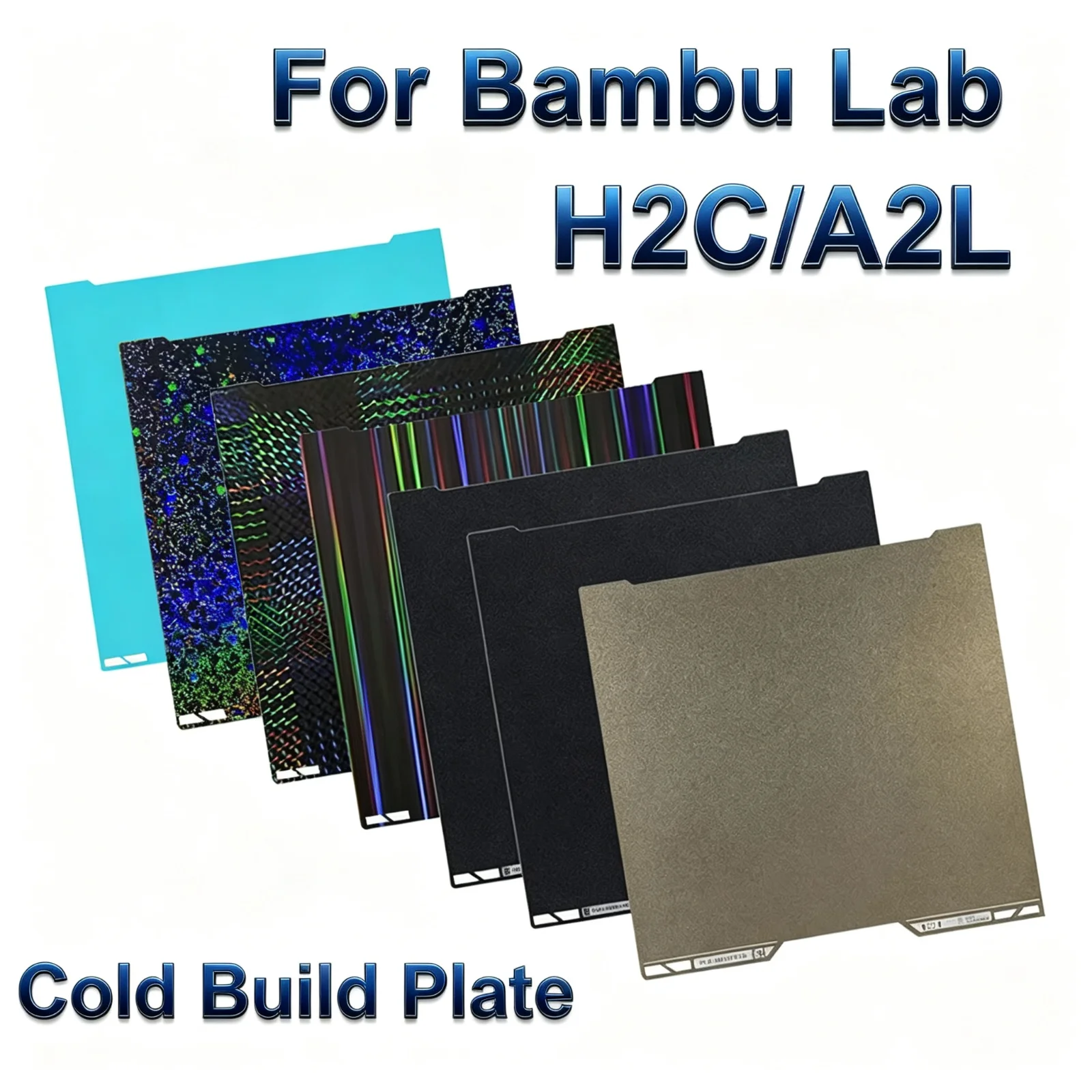 Image of Für Bambu Lab A2L H2C Bauplatte 335x325mm, hitzebeständig, einfache Installation, langlebig, verschleißfest, PEI PET PEO