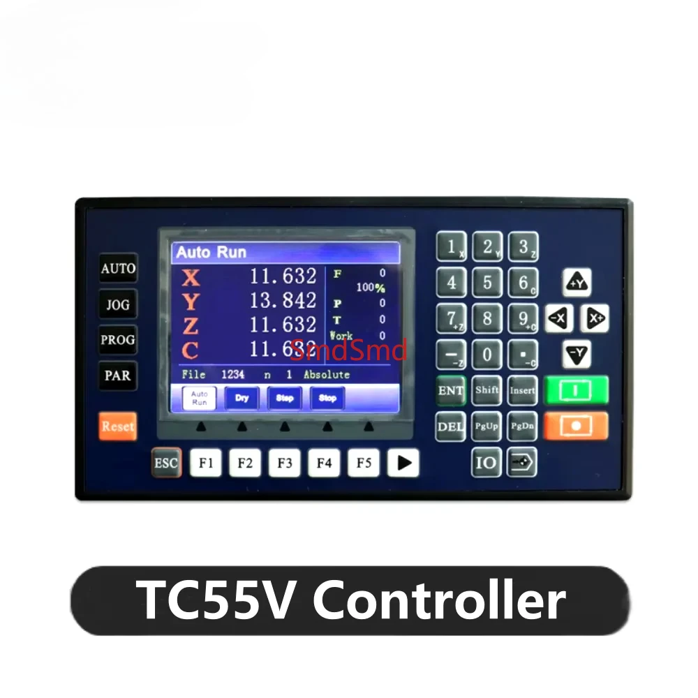 TC55V Motion Controller 1-4 Axis 150KHZ Control Panel  Programmable 24V input/output Servo Stepper Speed Control RS485  For CNC