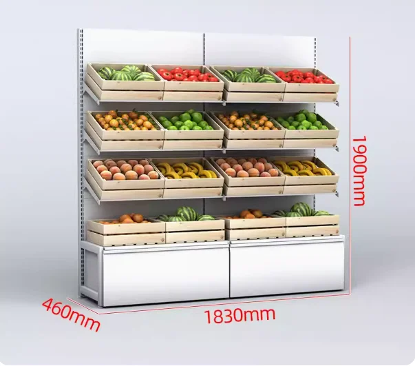 Fruit rack display rack Wine rack Supermarket fruit and vegetable rack Fruit and vegetable storage rack