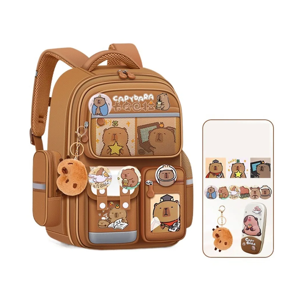 mochila-capibara-multicompartimentos-impermeable-de-tela-oxford-bolsa-de-hombro-infantil-con-correas-anchas-multifuncional