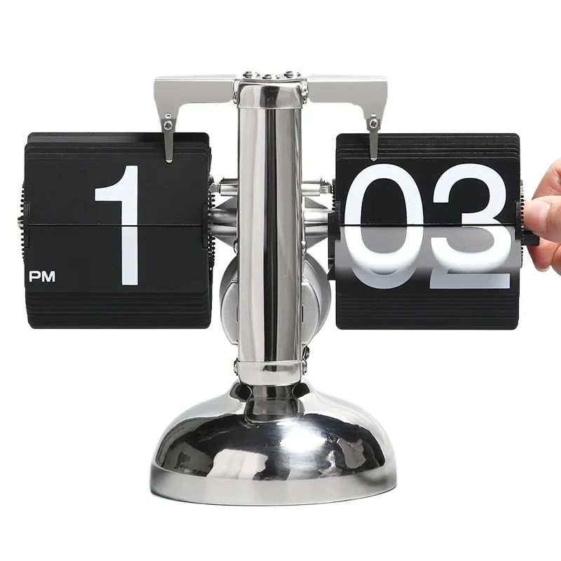 High Quality Classical Mechanical Home Decor Retro Style Digital Display Flip Clock Desk & Table Alarm Clocks