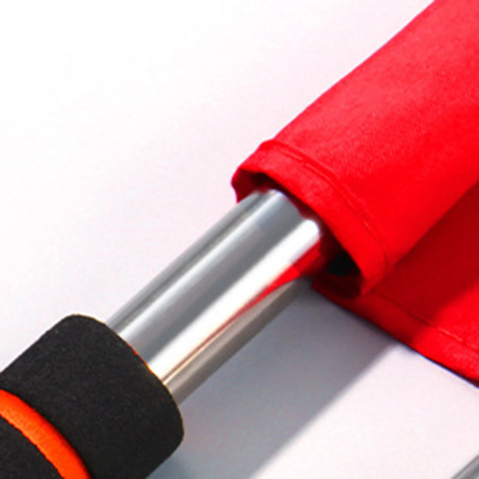 High-Visibility Referee Flag Durable for Sports Matches Stainless Steel Hand Flag for Soccer Training Equipment