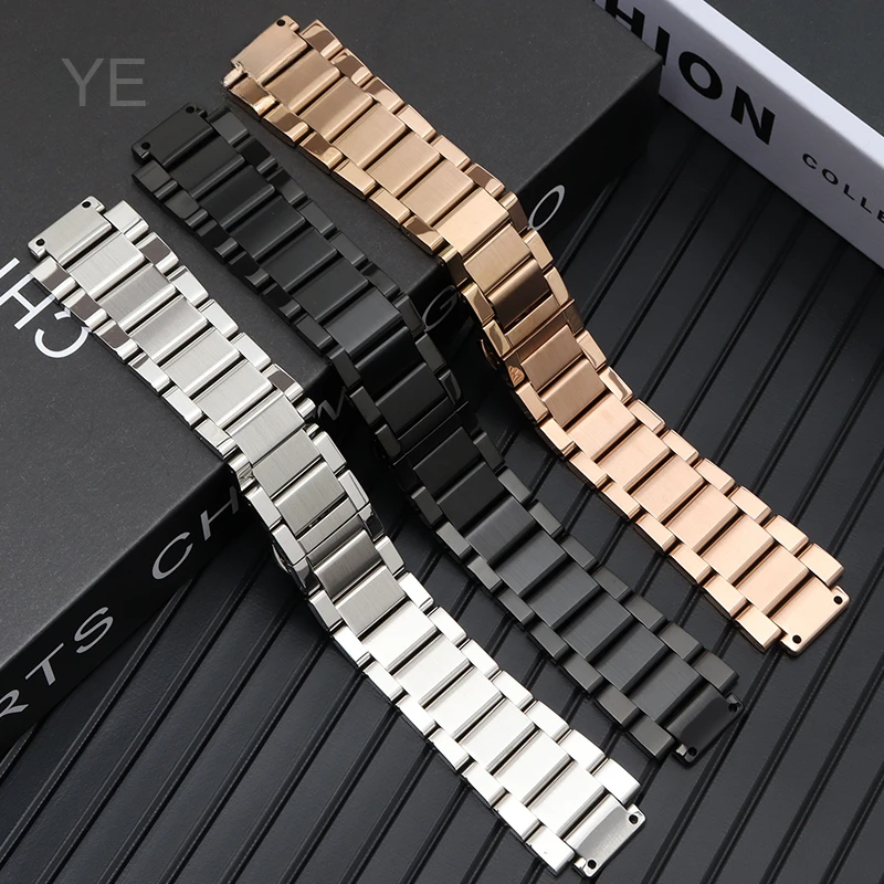 Excellent Quality Stainless Steel Watchbands for Yubo Classic Fusion King Hublot Big Bang Series Convex Waterproof Strap 27x19mm