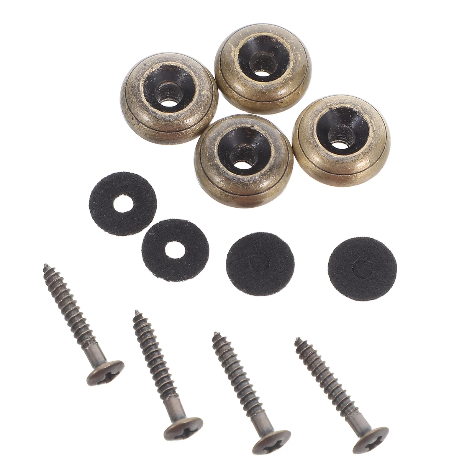 

4Pcs Guitar Strap Buttons Heavy Duty Metal Locking Strap Locks Secure Anti Slip for Electric Acoustic Bass Guitar Accessories