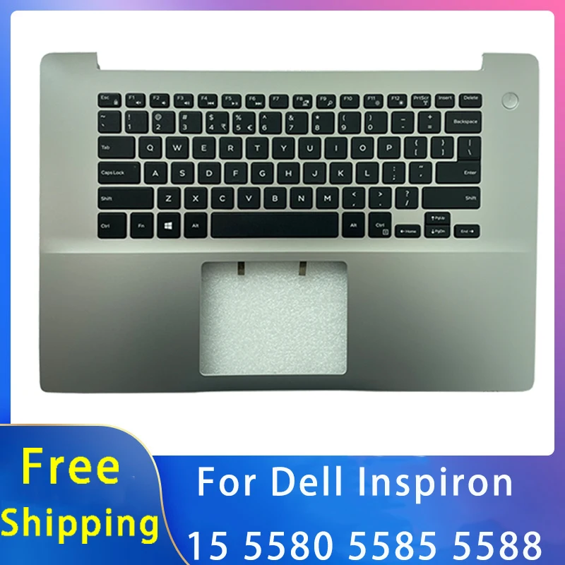 

Новинка для Dell Inspiron 15 5580 5585 5588 запасные аксессуары для ноутбуков Клавиатура/Упор для рук с подсветкой серый