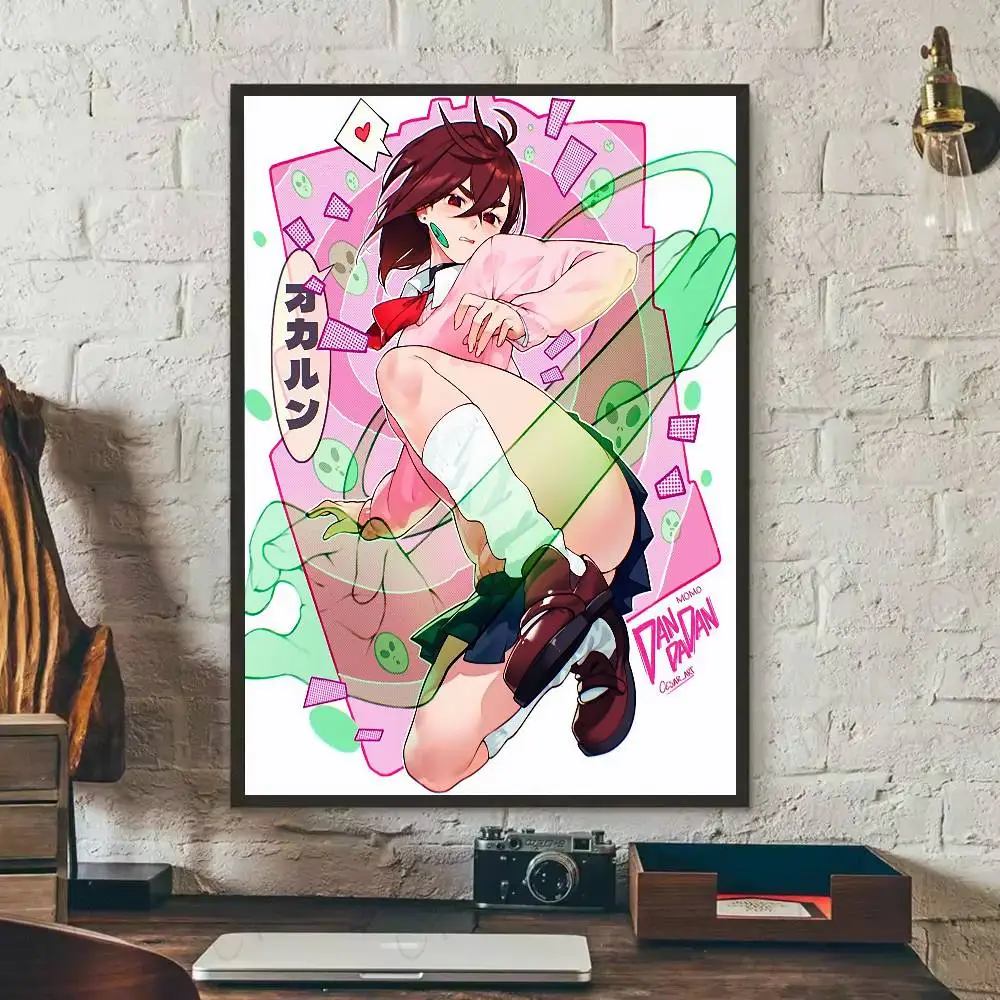 HOT ANIME DANDADAN Poster Galerie Drucke Selbstklebende Wohnkultur Dekoration Wandtattoos Wohnzimmer Aufkleber