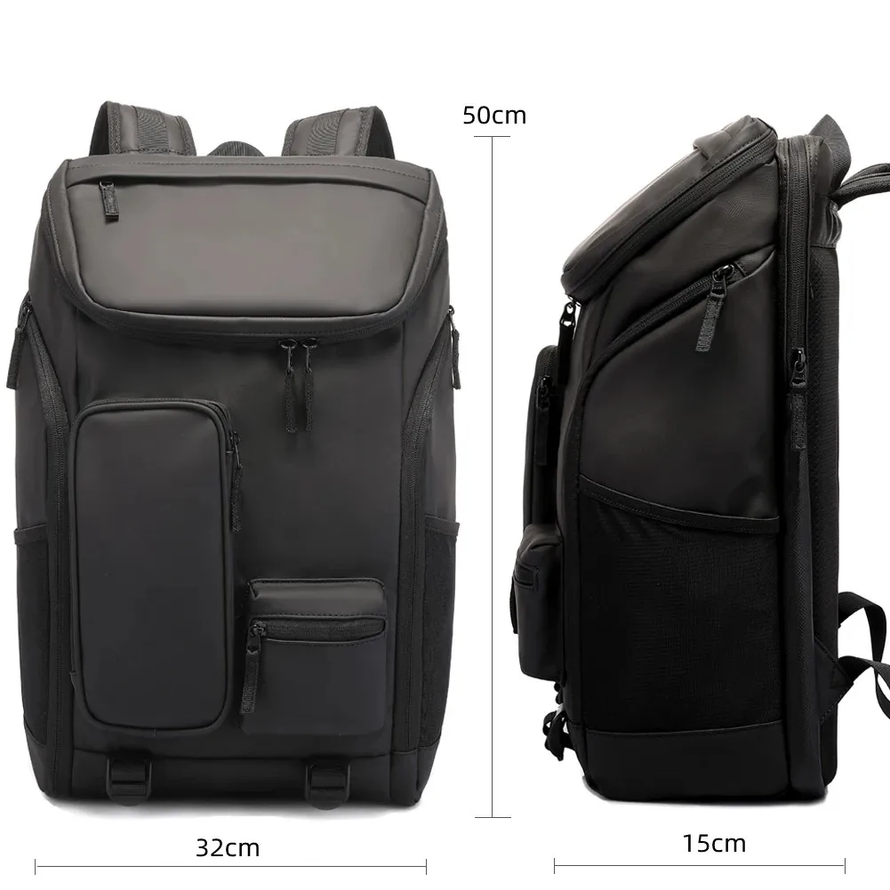 AIGO-Luxo Mochila Escolar Impermeável Grande Capacidade para Adolescentes, Masculino Oxford Bolsas, Mochila de Carregamento USB para Homens, Camping