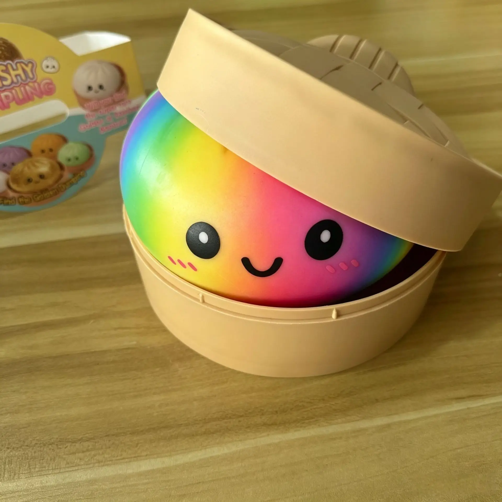 15/25cm Große Regenbogen-Dumplings, Quetschbare Stressabbau-Geschenke, 6/10 Zoll Dumplings, Stress-Fidget-Sensorik-Geschenke, Dehnbare Schreibtisch-Geschenke