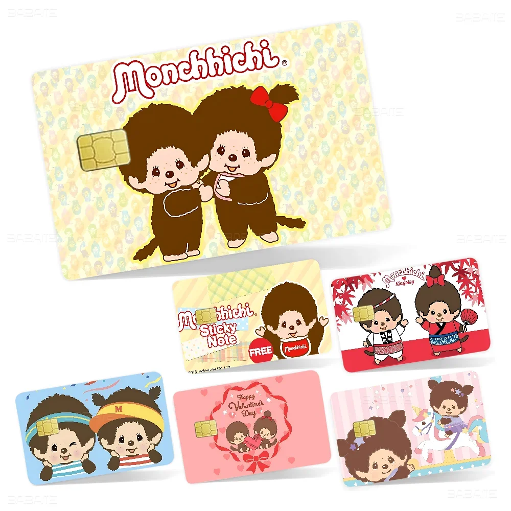 Anime M-Monchhichi Anmie Sticker Film Skin Cover For Credit Card Debit Bank Card Front