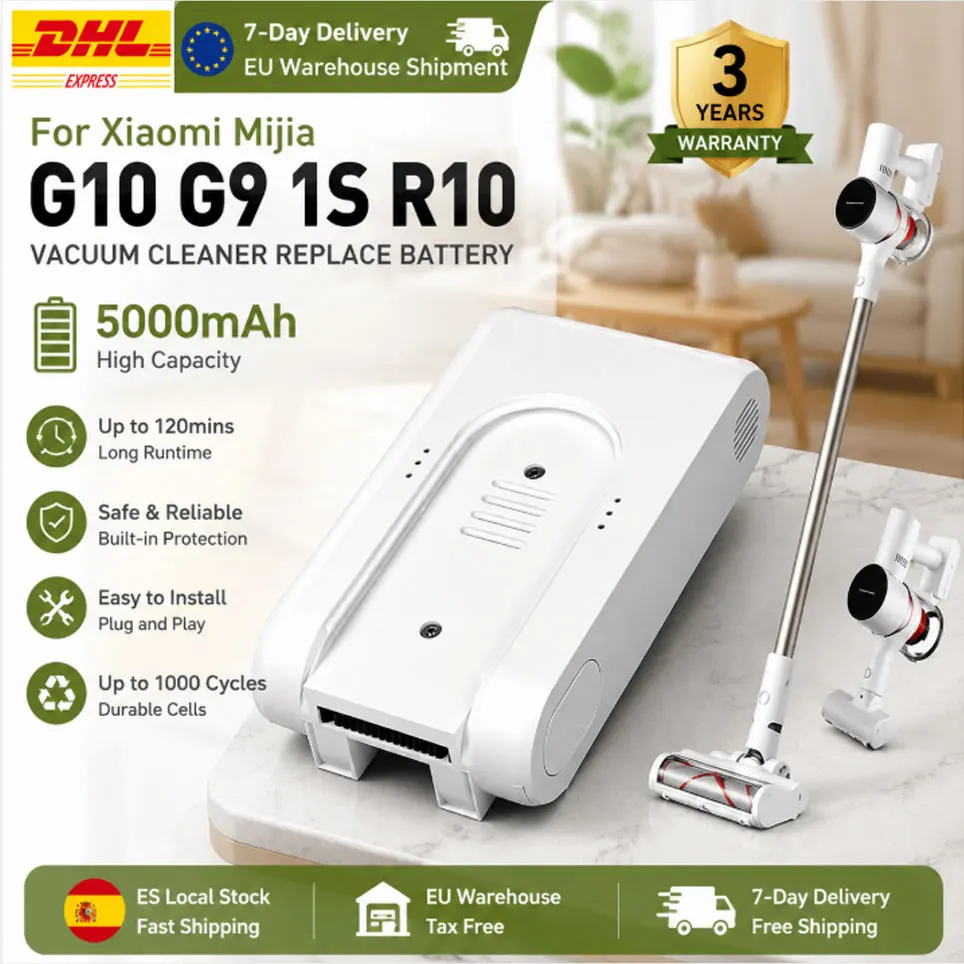 Batterie Li-ion rechargeable 25,2 V pour aspirateur sans fil Xiaomi Dreame 1C 1S G9 G10 R10 T10 T20 - Pièce de rechange - Entrepôt local PL