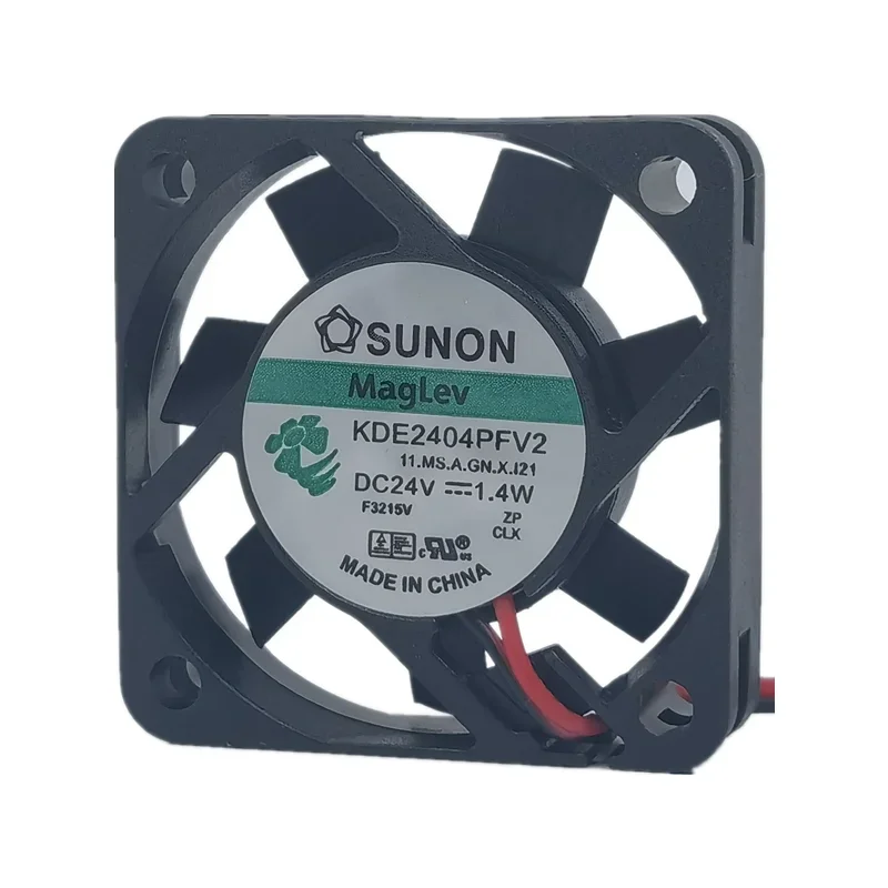 Fan for SUNON KDE2404PFV2 DC 24V 1.4W Silent Magnetic Suspension Inverter Cooler Fan 4010 4CM