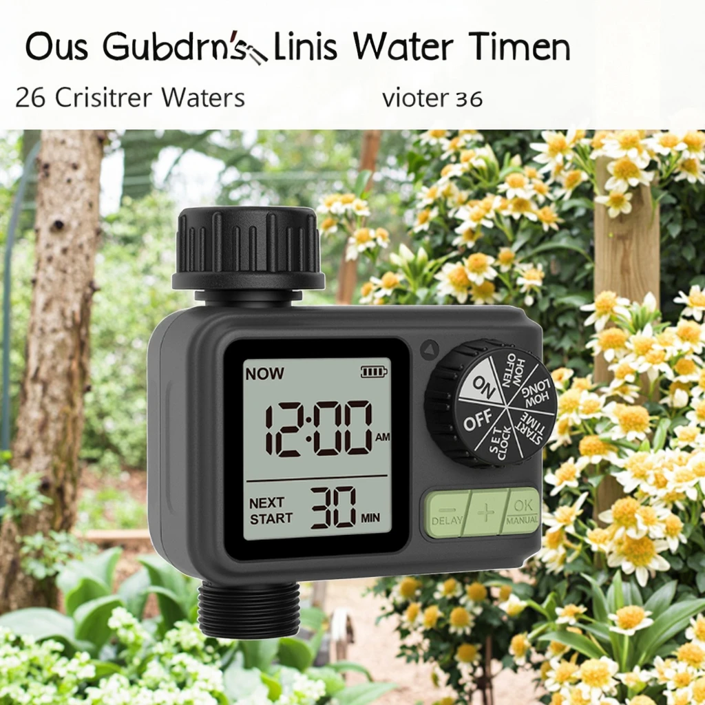 

Шланговый циферблат, таймер для орошения, сад, автоматический таймер воды, система контроллера, ECO FRIENDLY, АБС-пластик для улицы