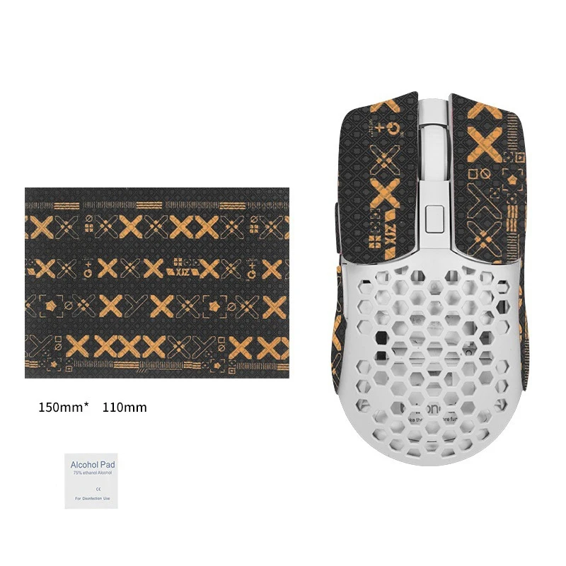 

15*11cm DIY Anti-Slip Wireless Gaming Universal Style Mouse Sticker Sweat-Proof Mouse Grip Tape Wear-Resistant PC Desktop Laptop
