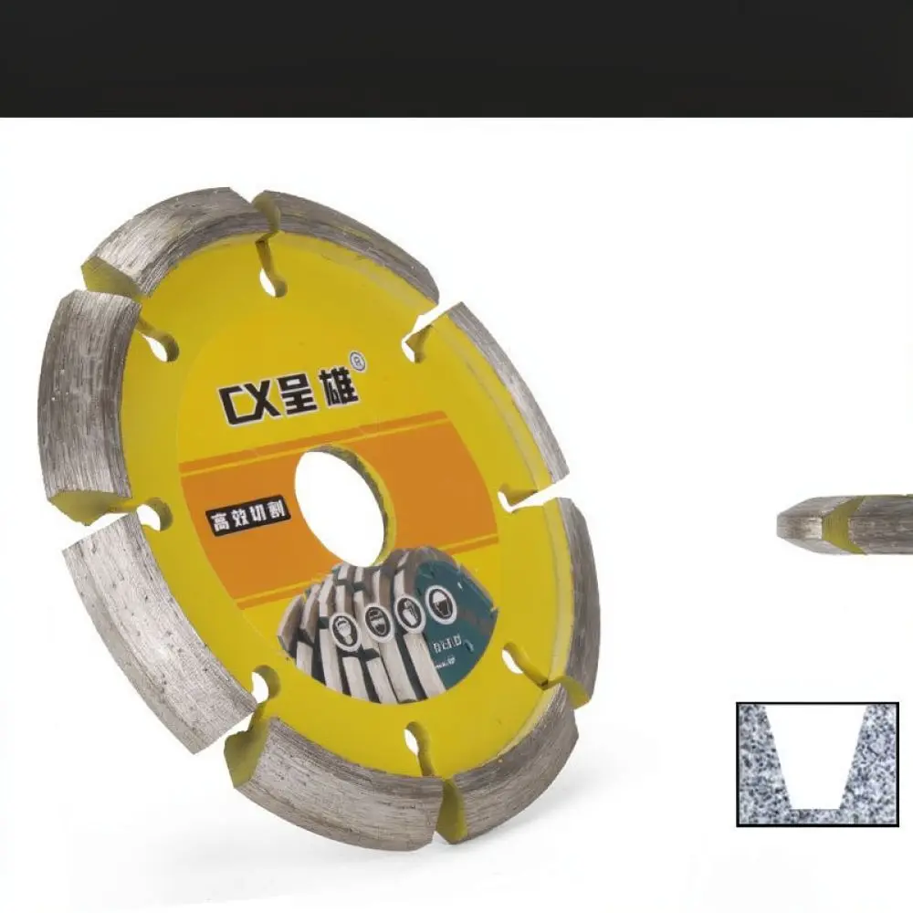 Diamond Slitting Disc V Shape For Angle Grinder Concrete Stone Floor Wall Slotting Blade Professional Thickened Cutting Wheel