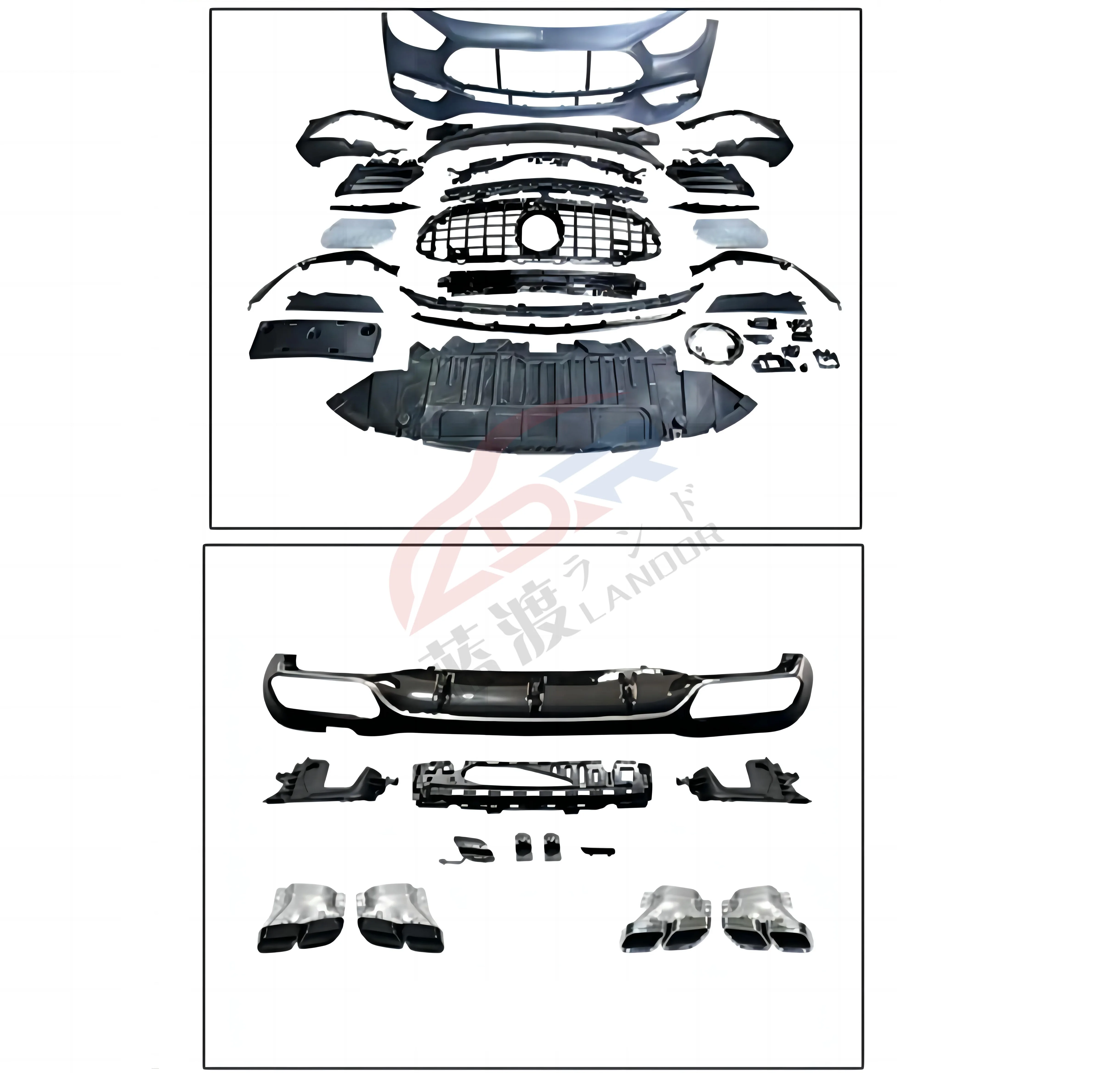 

For Mercedes benz body kits for E class W213 16-20 change to for E63 AMG latest style with high quality accessories front bumper