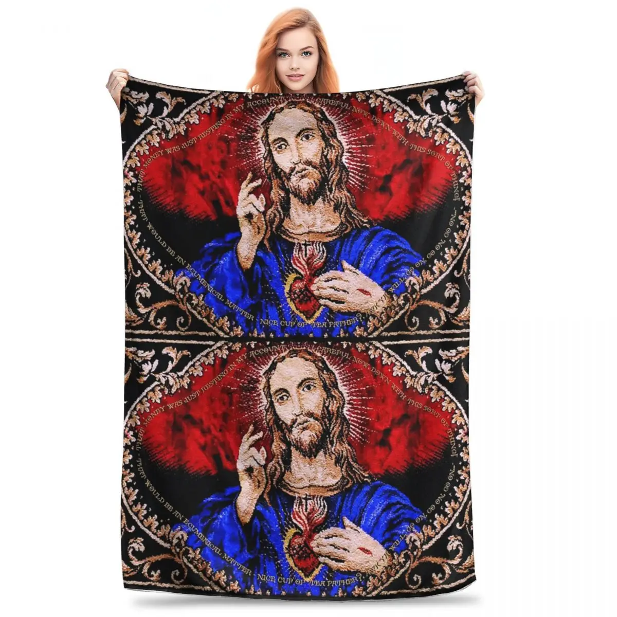 Father Ted Scared Sofa Blankets Flannel Lightweight Throw Blankets Sofa Throw Blanket For Home Bedroom Outdoor Throws Bedspread