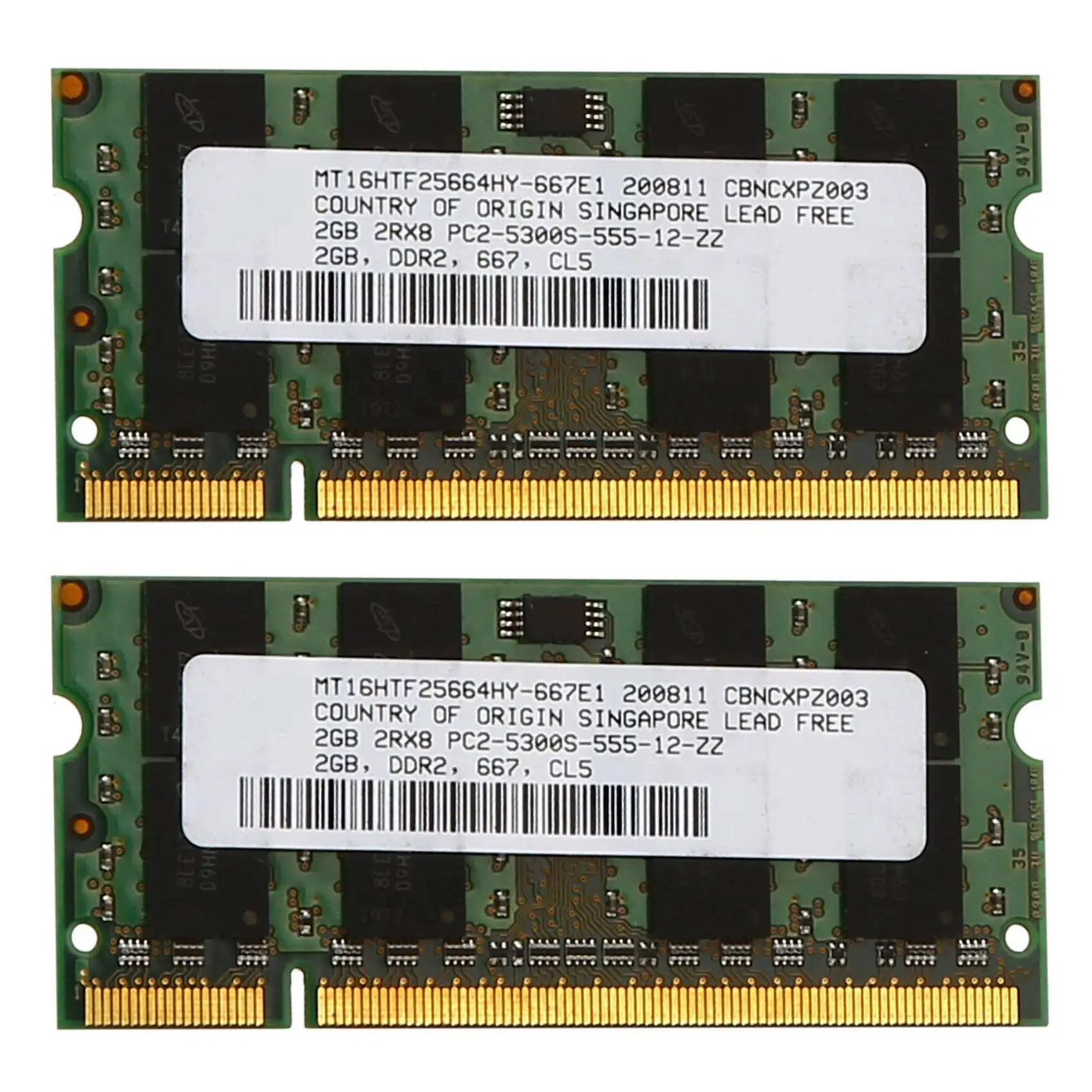 2X 2GB DDR2 RAM Memory 667Mhz PC2 5300 Laptop Ram Memoria 1.8V 200PIN SODIMM For AMD-ABIU