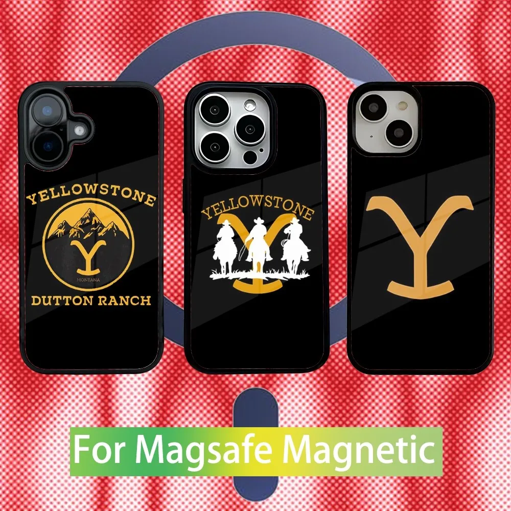 

Y-Yellowstone TV Series Phone Case For iPhone 16,15,14,13,12,11,Pro,Max,Plus,Mini,SE New Magsafe Magnetic Wireless Charging