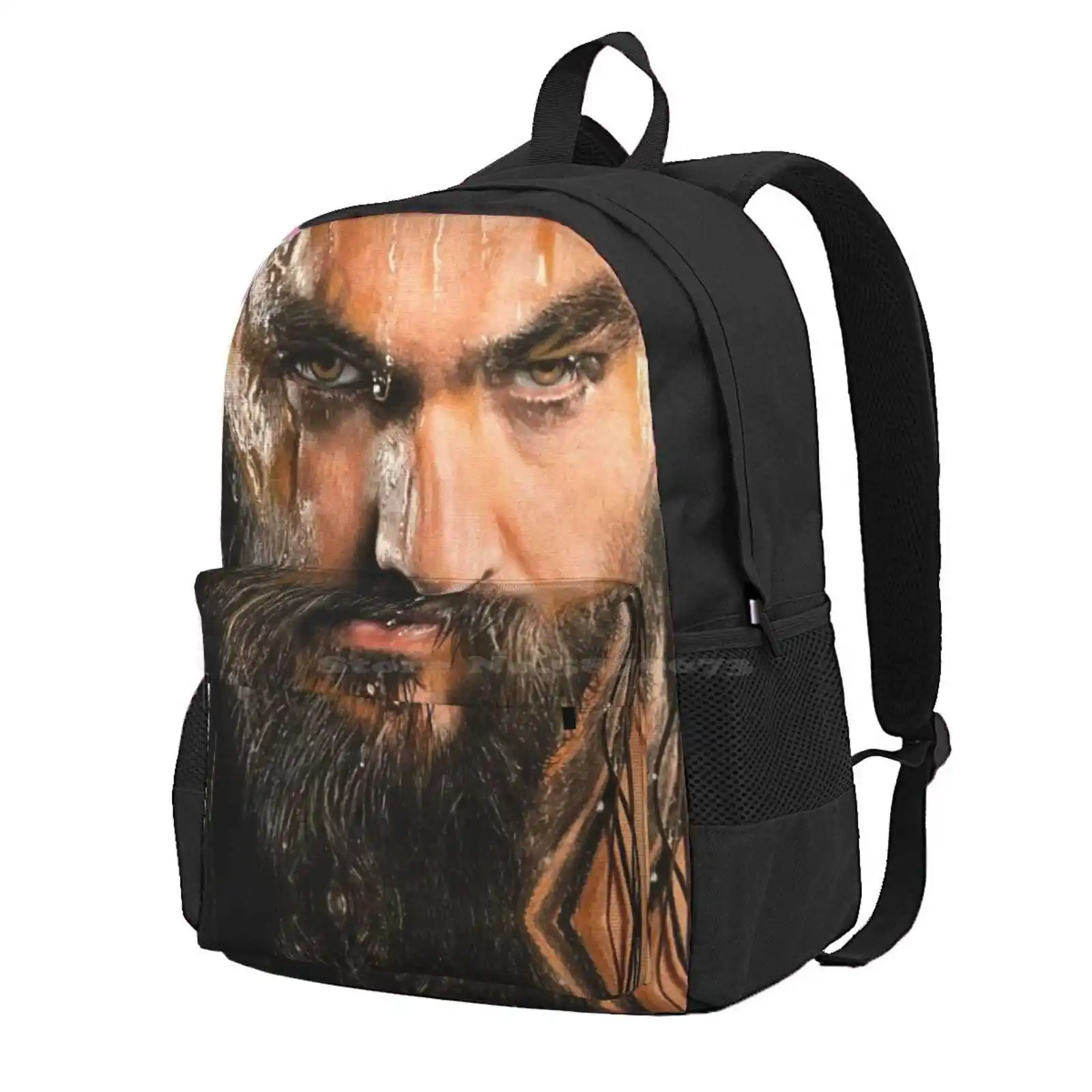 Jason Hot Sale Schoolbag Backpack Fashion Bags Jason Mamoa Drawing