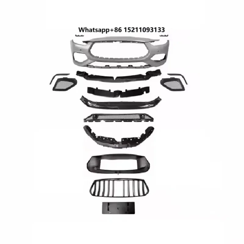 Car Body Kits Complete Front/Rear Bumper Grille Headlights Taillights Upgrade Kit