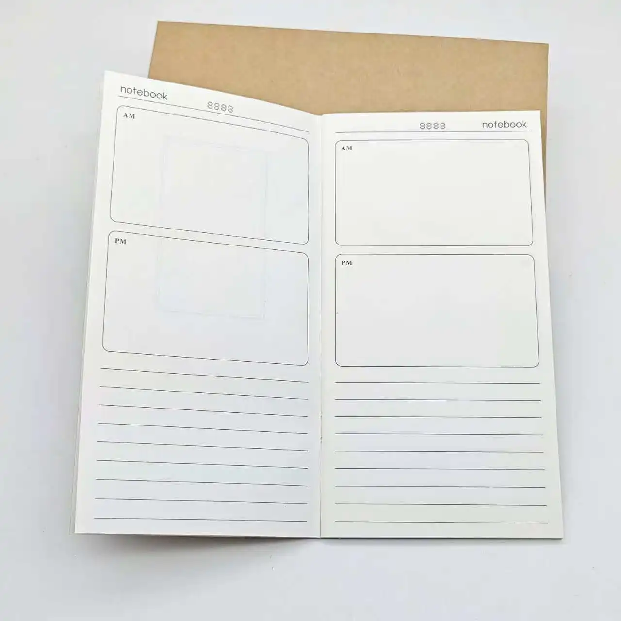 10pcs traveler\'s Notebook 리필 L/M/S 3 크기 9 가지 유형 삽입 표준/휴대용/여권 크기 krart paper diary