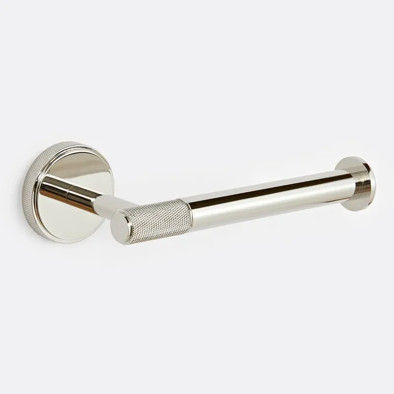 Luxury All Copper Knurled Toilet Paper Holder New American Style Tissue Roll Stand Bathroom Accessories Heavy Duty Brass