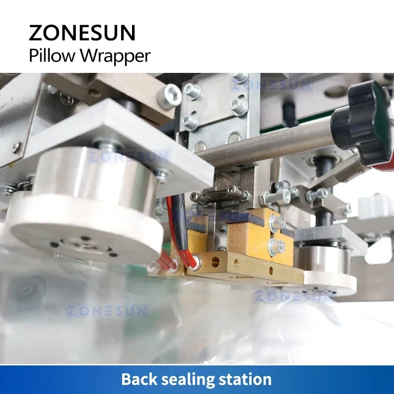 ZONESUN Confezionatrice automatica per cuscini Alimenti Verdura Frutta Confezionatrice per sacchetti con flusso orizzontale ZS-ZB600X