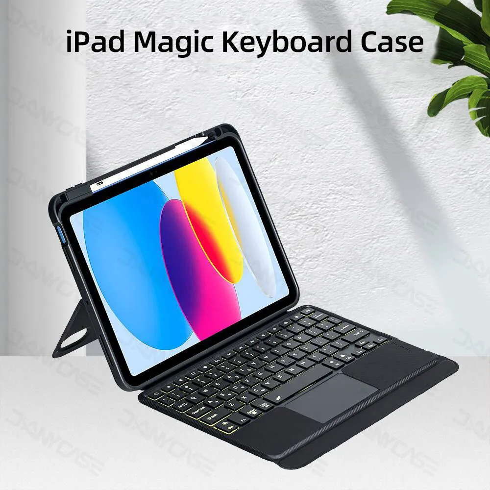 Imagem -05 - Hansong-capa de Teclado Mágico Ipad Air 11 13 m2 Pro 11 13 m4 10th Gen 10.9 Pro 11 Pro 12.9 9th 102 Ait4 Air5 109