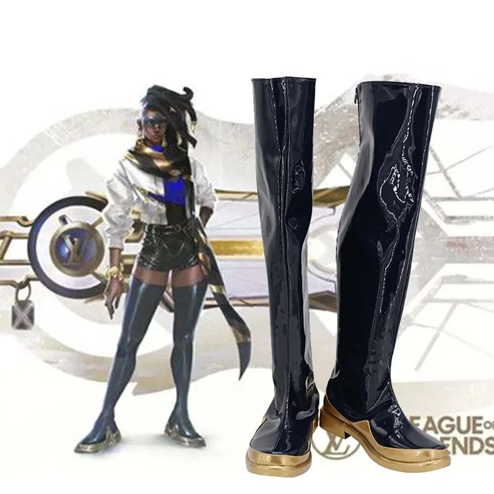 

Game LOL True Damage Senna Prestige Edition Cosplay Shoes Overknee Boots Custom Made Any Size