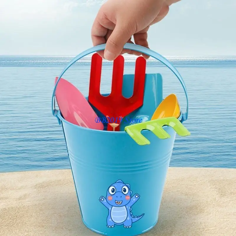 

Q0KB 4Pcs Children Friendly Digging Shovel Set for Sandbox Beach Gardening Adventures
