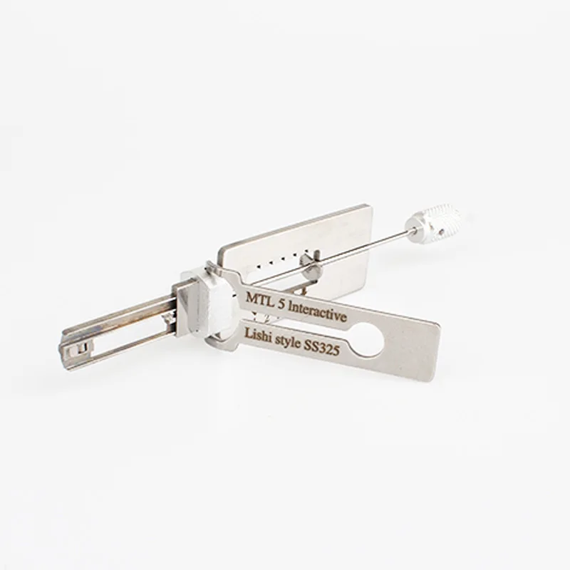 

LISHI Style SS325 MUL 5 Интерактивный гражданский l 5-контактный правый инструмент 2-в-1 l Открывалка l Набор кирок lsmith Tools