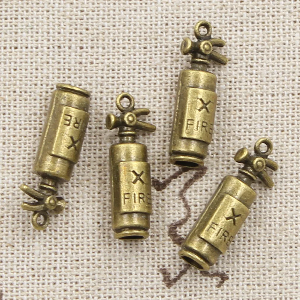 8pcs Charms Fire Extinguisher Fireman 23x6x6mm Antique Making Pendant fit,Vintage Tibetan Bronze,DIY Handmade Jewelry