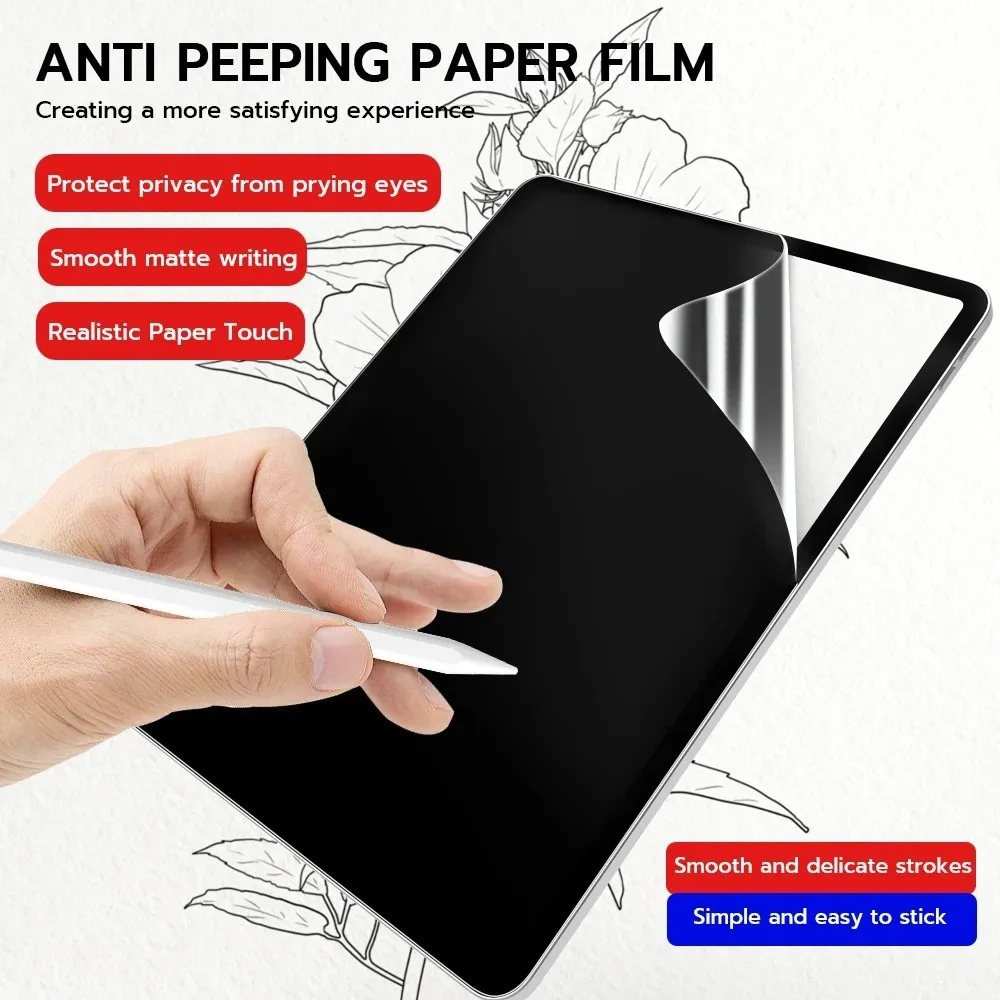 Anti-Spy Hydrogel Film For iPad Air 13 inch 2024 Pro13 Pro11 5th Air11 6 Air 5 4 3Pro 2 1 10th 10.2 9.7 Mini 6 5 4 3 2 1 Pro12.9