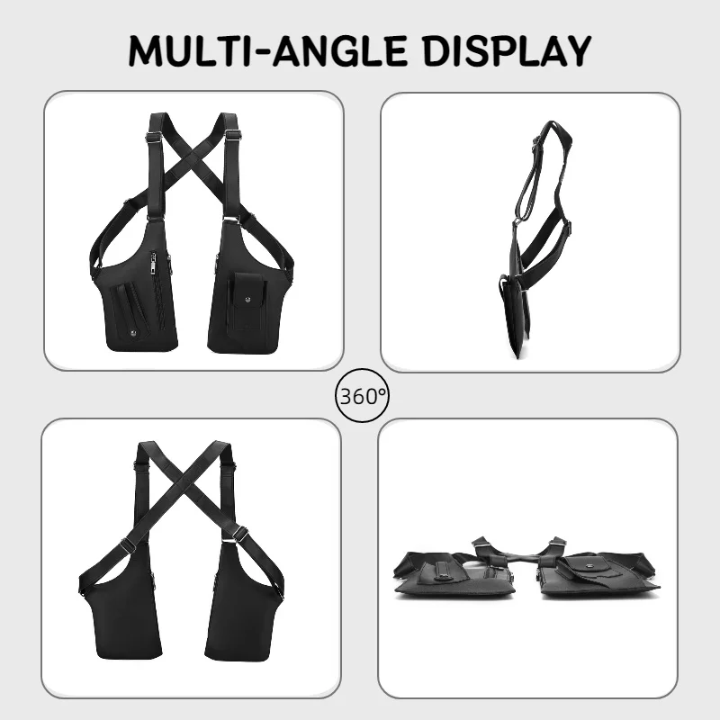 Taktische Outdoor-Brusttasche, Taktische Angeltasche, Outdoor-Sport-Brusttasche, Mehrzweck-Taktische Westentasche für Herren – Detail 11