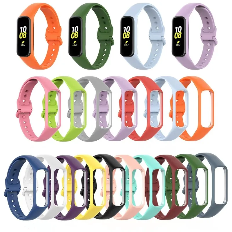 

Soft Silicone Sport Smart Bracelet Wristband For Samsung Galaxy Fit 2 SM-R220 Replacement Watchband