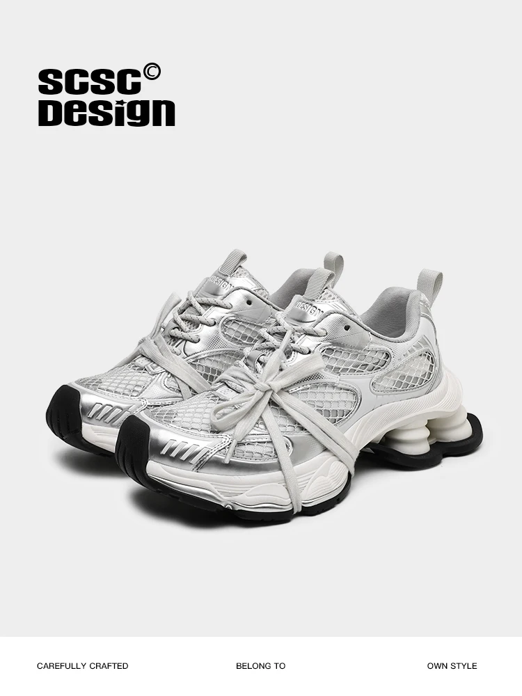 

ex Casual Sports oes S Dad Кроссовки Дышащие Me Thi Bot Heightening Fiing Net Sle Весенне-осенний сезон