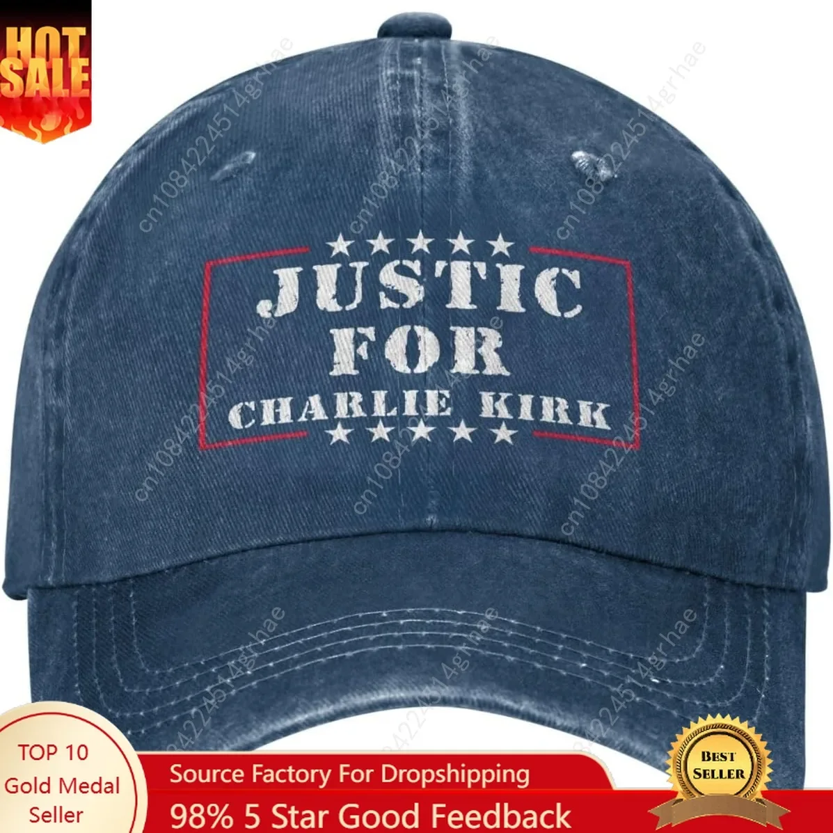 

Justice for Charlie Kirk Hat for Men Charlie Kirk Womens Baseball Caps
