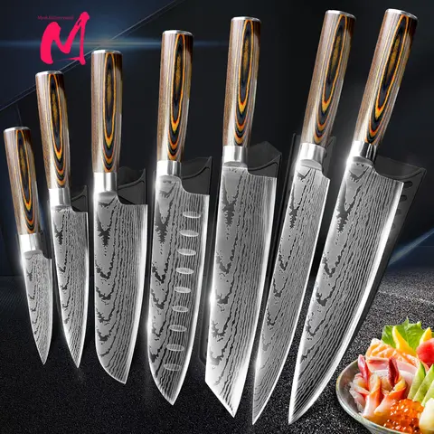 Japanese Chef Knife Set 7CR17 440C MYVIT
