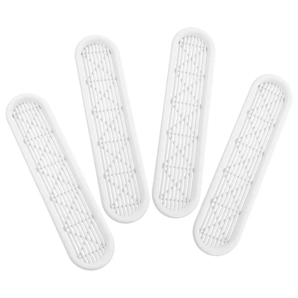 

4Pcs Decorative Air Vent Covers for Wardrobe Shoe Cabinet Plastic Mesh Ventilation Grille Modern Minimalist Design Optimal Air