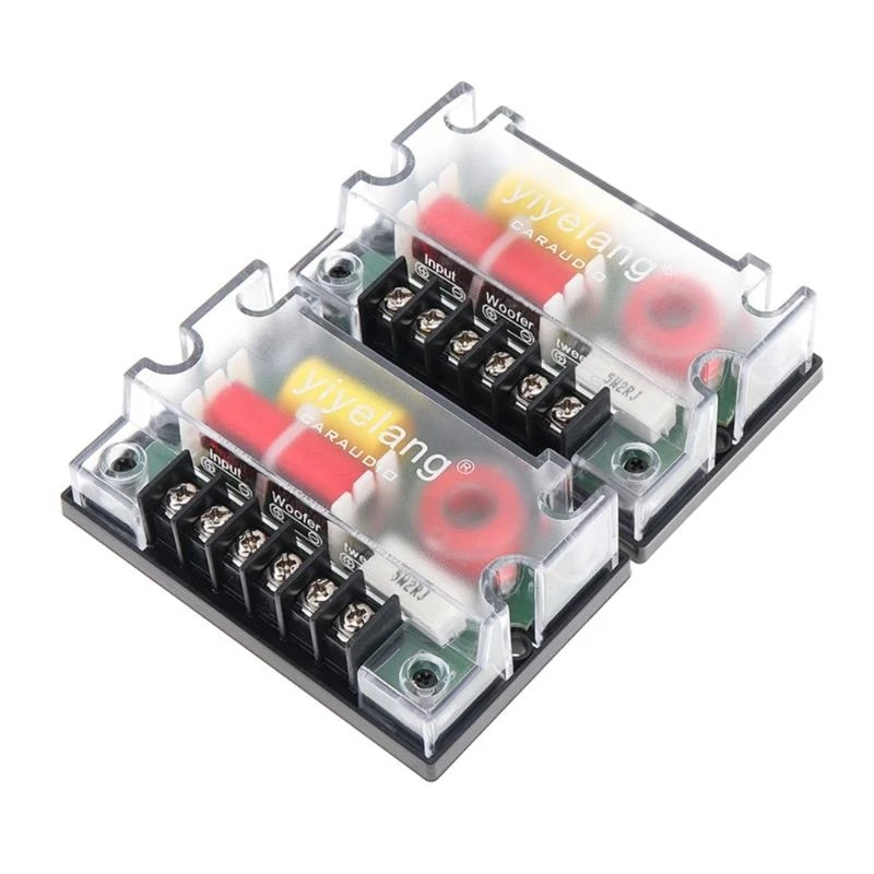 

2Pcs 200W Audios Car Speaker 2 Ways Crossover Treble Bass Independent Filter