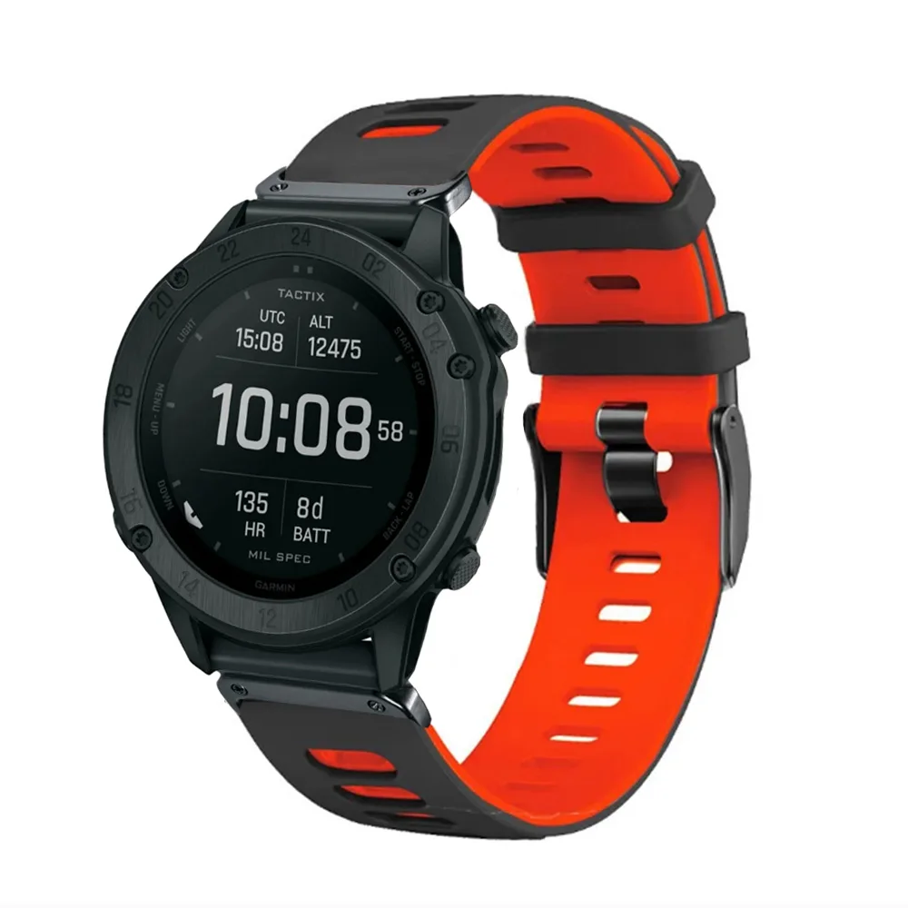 Ремешок для наручных часов Garmin Fenix 7 6 5, силиконовый браслет Quickfit для Garmin Fenix 7X Pro 6X Pro 5X Plus Instinct 2X, 26 мм 22 мм