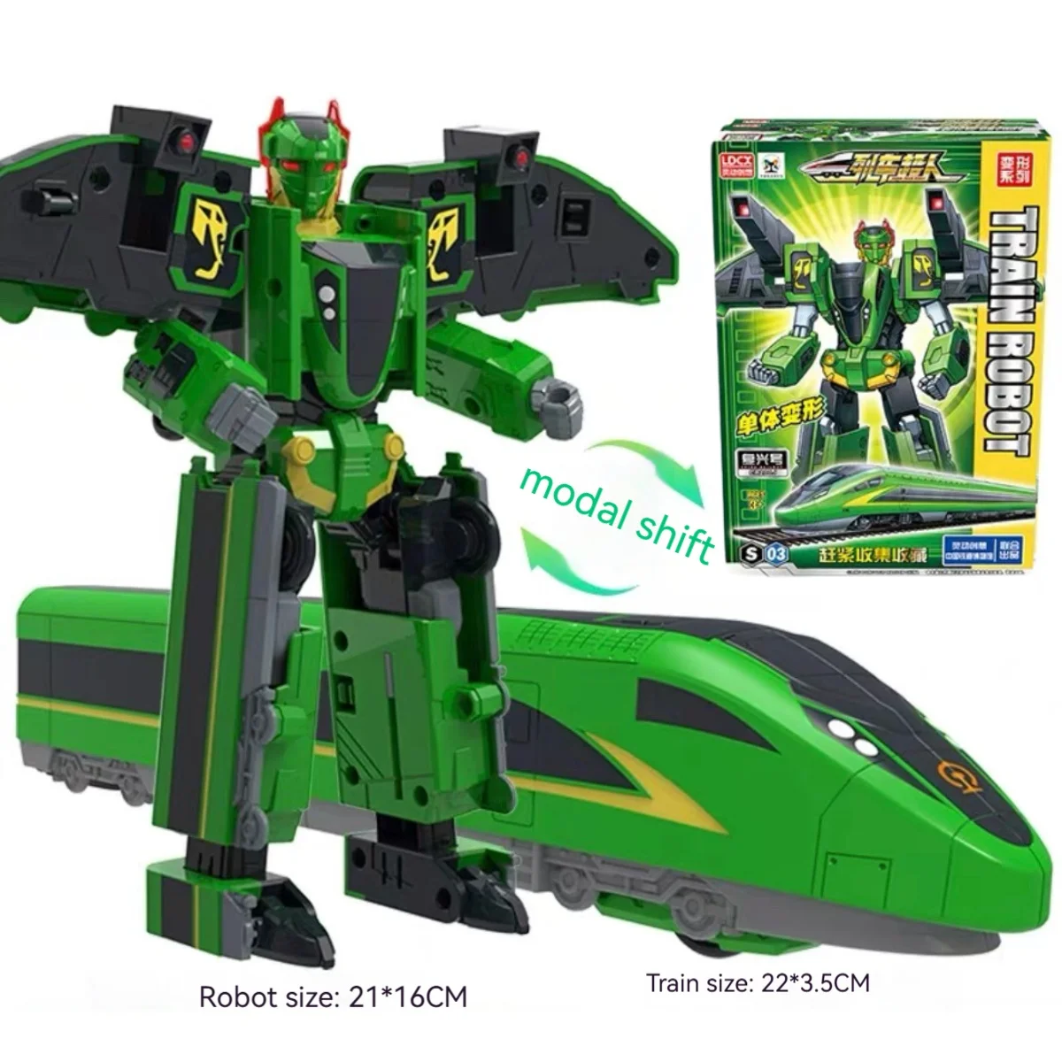 

Classics High Speed Railway Super Train Robot Transformation Toy Deformation Car Action Figure Toy for Kids Toys Holiday Gifts