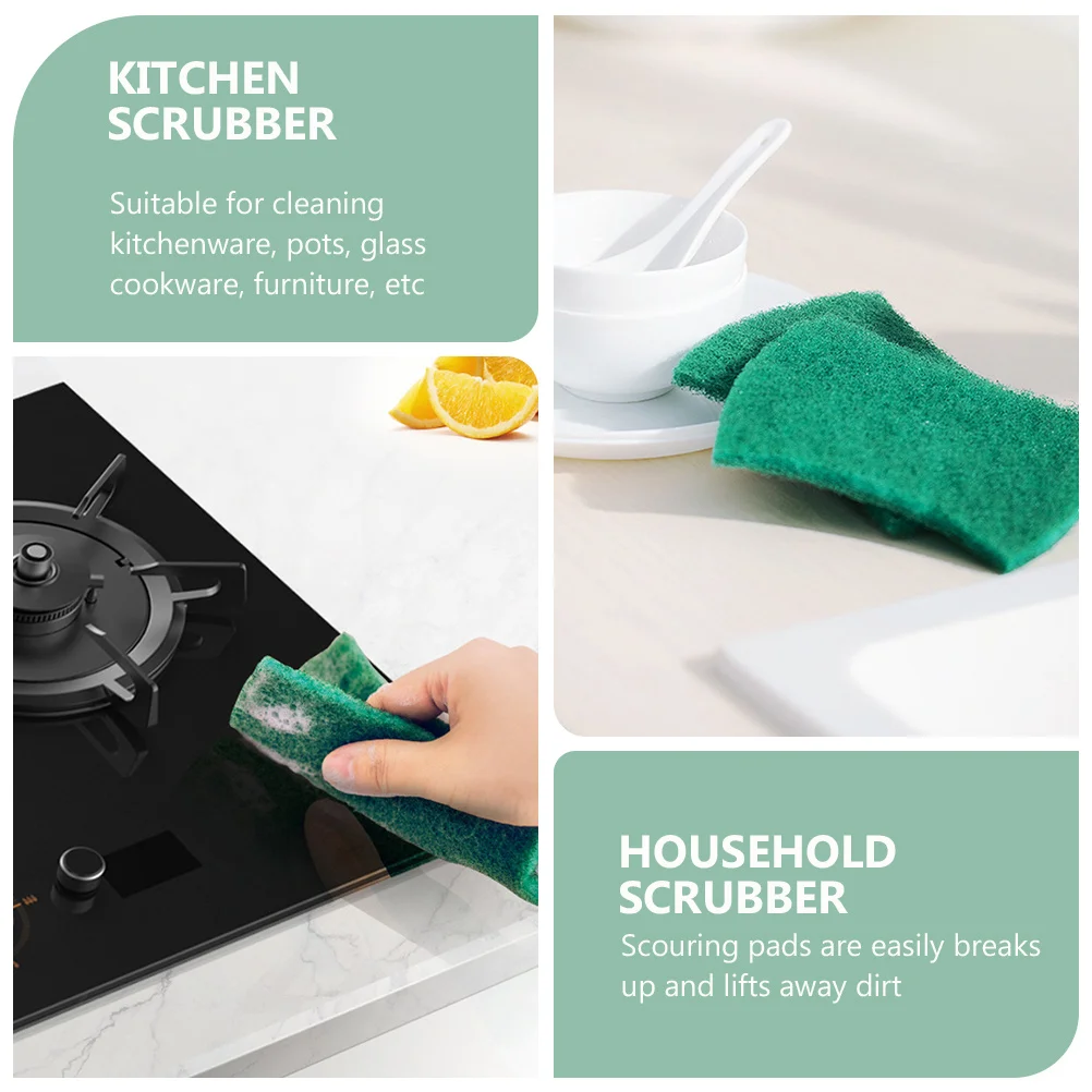 

Household Scrubber Kitchen Scrubber Scouring Pads Cleaning Pads Scouring Pad for Dishes